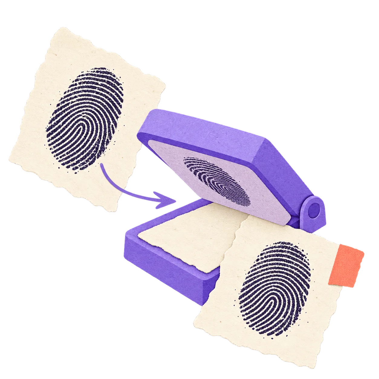 A fingerprint-like idea preserved between drafts